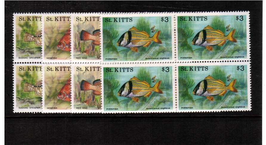 superb unmounted mint blocks of 4