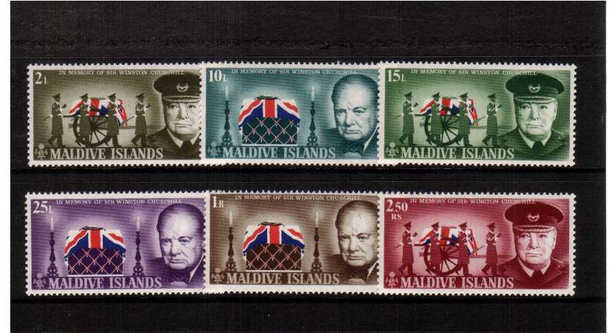 Churchill - commemorative set of six superb unmounted mint<br/> A very scarce set, seldom seen!!