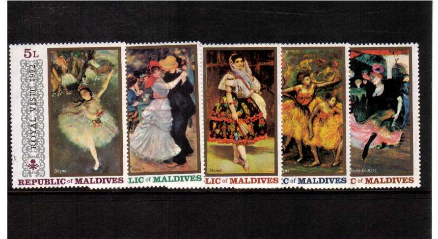 Royal Visit Art set superb unmounted mint set of 5