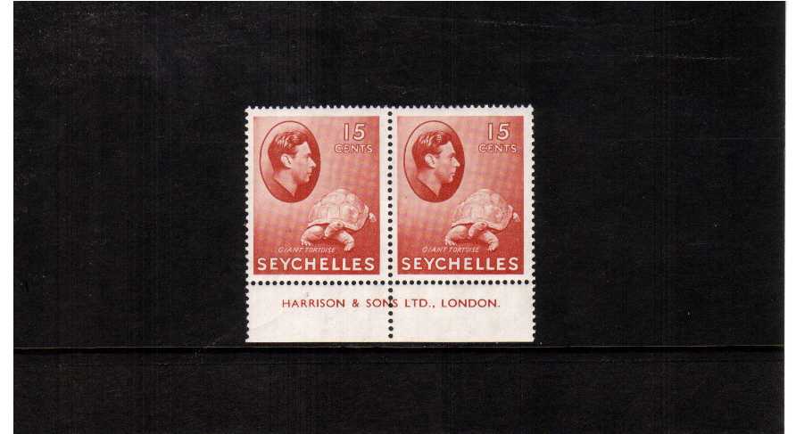 superb unmounted mint imprint pair