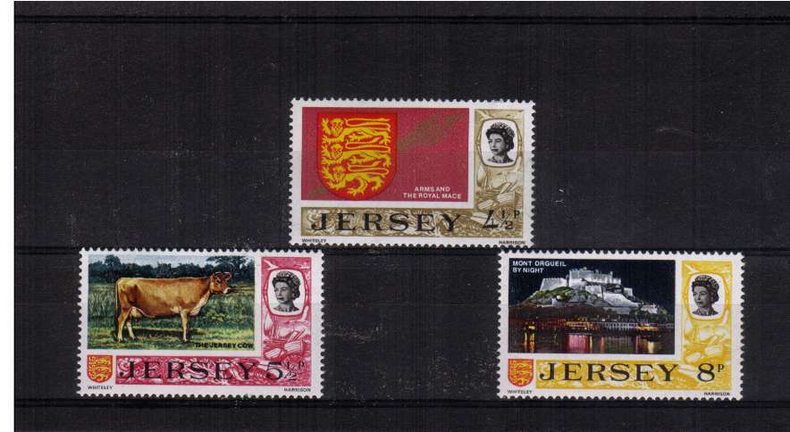 The later three values set of three superb unmounted mint