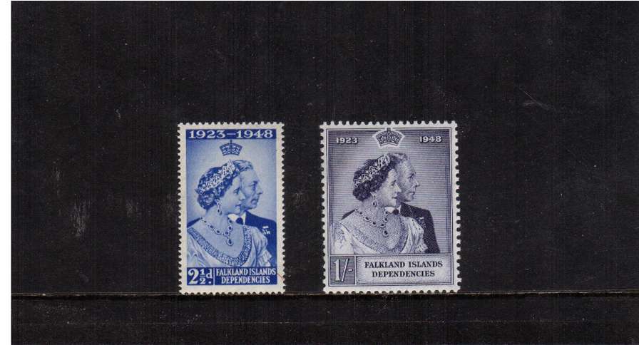 The 1948 Royal Silver Wedding set of two superb unmounted mint.<br/><b>SEARCH CODE: 1948RSW</b><br/><b>QPA</b>