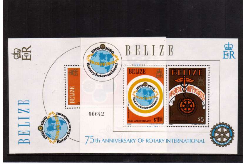 75th Anniversary of Rotary International set of two minisheets superb unmounted mint.