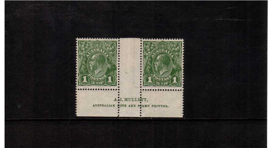 superb unmounted mint A J MULLETT gutter pair