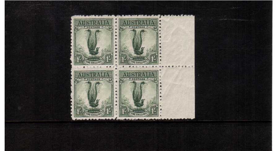 A superb unmounted mint right side marginal block of four.