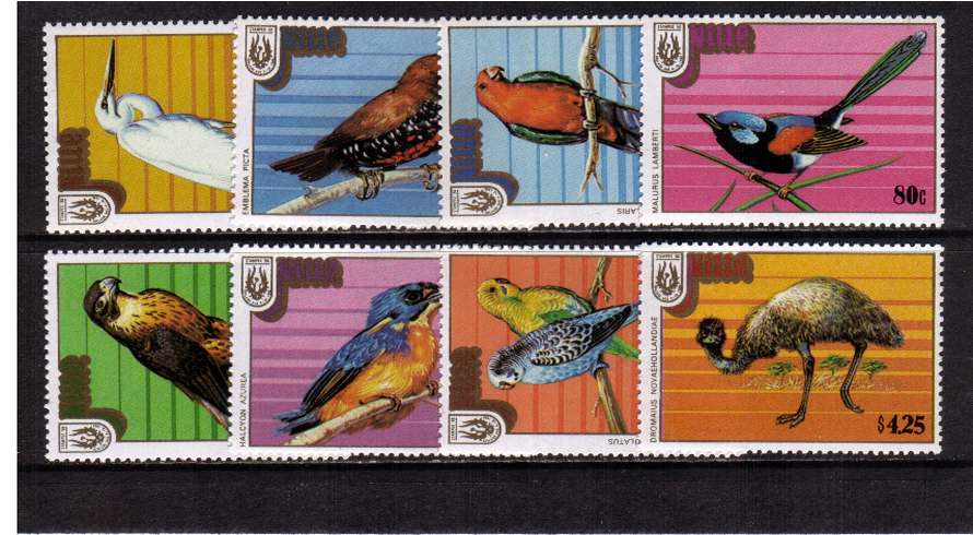''Stampex '86'' Stamp Exhibition - Australian Birds<br/>Set of eight superb unmounted mint.