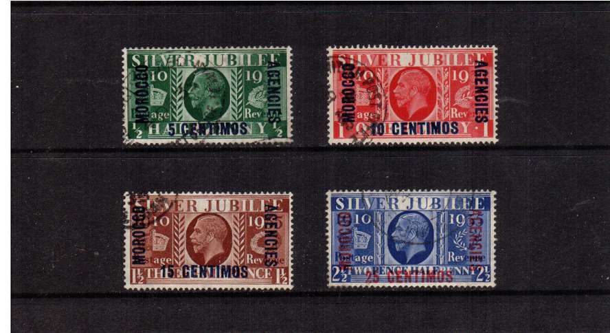 Silver Jubilee set of four superb fine used.<br/><b>SEARCH CODE: 1935JUBILEE</b><br/><b>QFX</b>