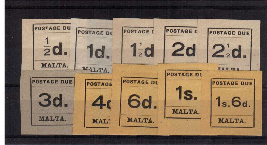 Postage Due set of ten lightly mounted mint.
<br/><b>QQZ</b>