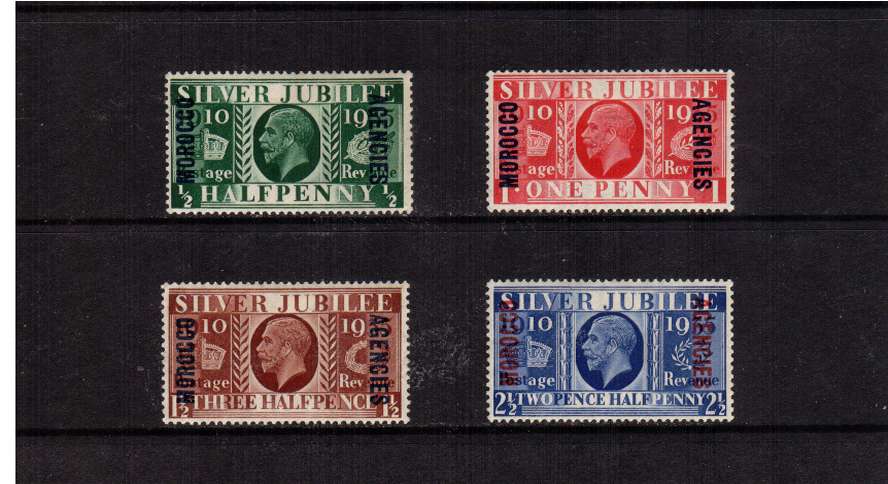 Silver Jubilee set of four lightly mounted mint.<br/><b>SEARCH CODE: 1935JUBILEE</b>