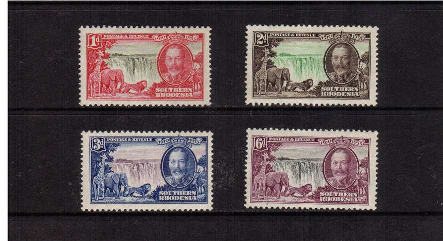 Silver Jubilee set of four superb unmounted mint.<br/><b>SEARCH CODE: 1935JUBILEE</b>