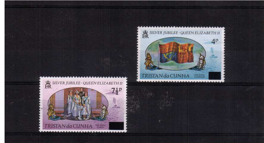 Provisional Definitive overprint set of two superb unmounted mint.