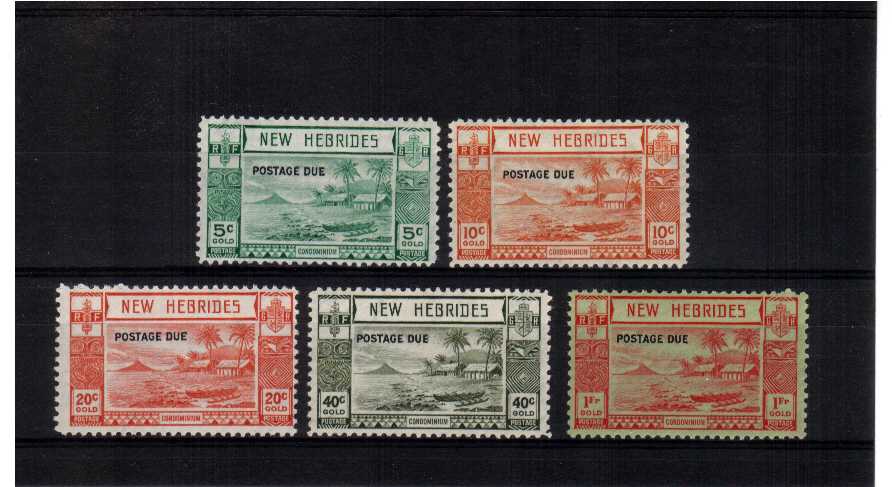 fine mounted mint set of 5