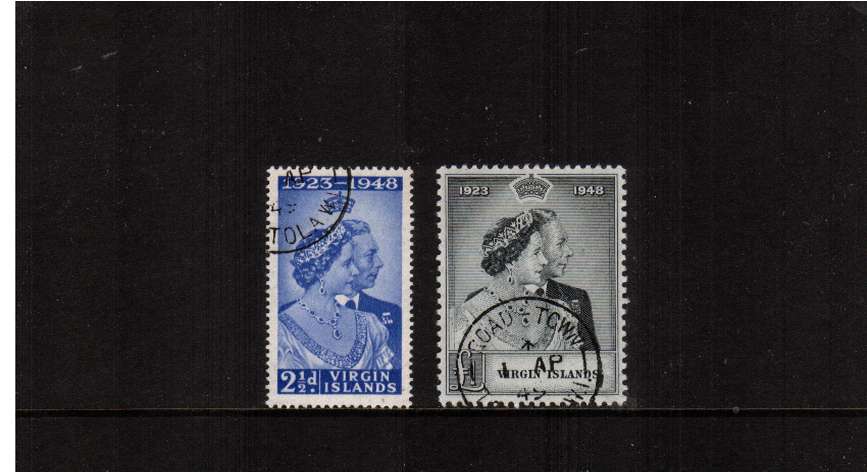 The Royal Silver Wedding set of two superb fine used.<br/><b>SEARCH CODE: 1948RSW</b><br><b>BBH</b>