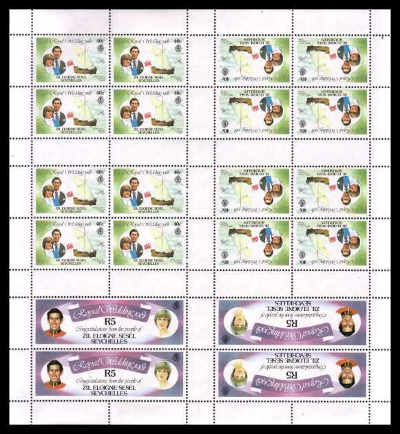 The booklet stamps in an tete-beche uncut booklet pane sheetlet of twenty superb unmounted mint. Rare item!