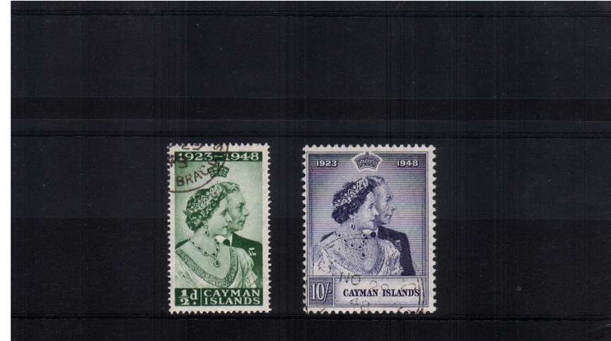 the 1948 Royal Silver Wedding set of two superb fine used.<br/><b>SEARCH CODE: 1948RSW</b><br><b>ZKQ</b>