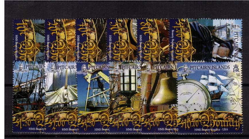 H.M.S. Bounty set of twelve superb unmounted mint
<br/><b>QXQ</b>