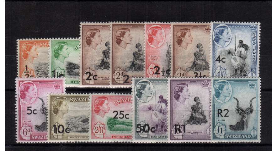 Overprints set of thirteen superb unmounted mint.<br/><b>QQF</b>