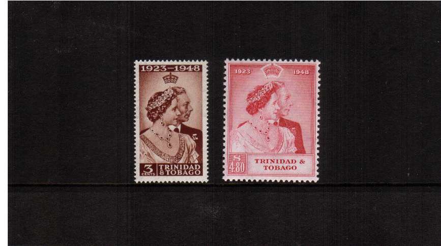 The 1948 Royal Silver Wedding set of two superb unmounted mint.<br/><b>SEARCH CODE: 1948RSW</b><br/><b>QPA</b>