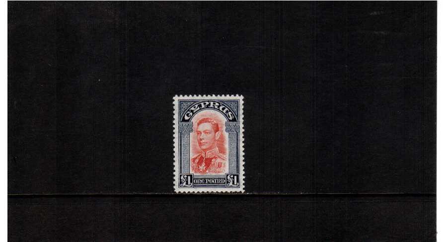 1 Scarlet and Indigo<br/>The top value of the set superb unmounted mint<br><b>BBJ</b>
