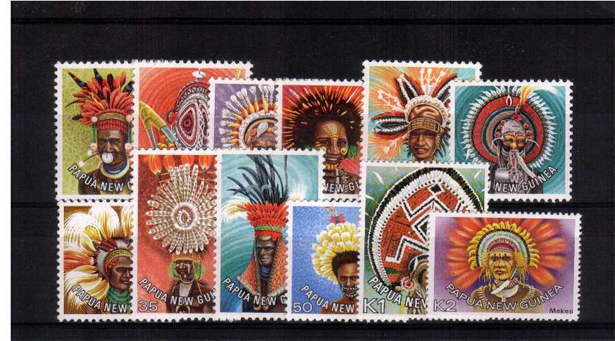 The ''Headdresses'' set of twelve superb unmounted mint.
<br/><b>QQT</b>