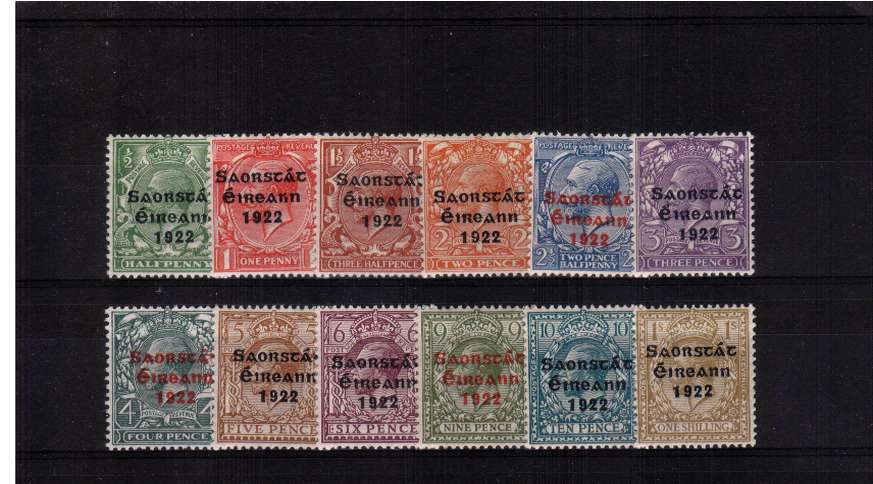 The Thom overprint set of twelve superb unmounted mint. Scare set unmounted mint.<br/><b>ZKB</b>