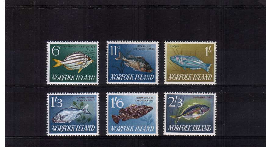 Fish set of six superb unmounted mint
<br/><b>UEU</b>