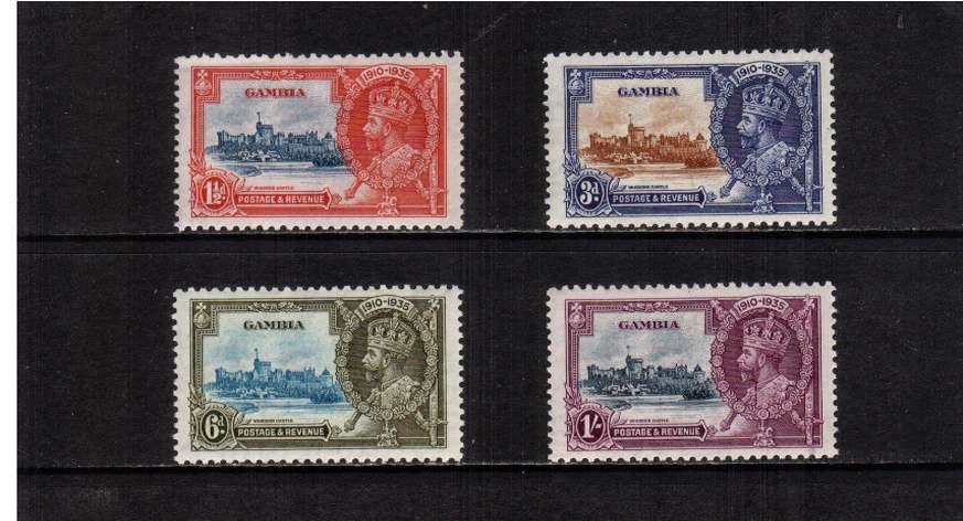 Silver Jubilee set of four suberb unmounted mint.
<br/><b>SEARCH CODE: 1935JUBILEE</b><br/><b>QQM</b>