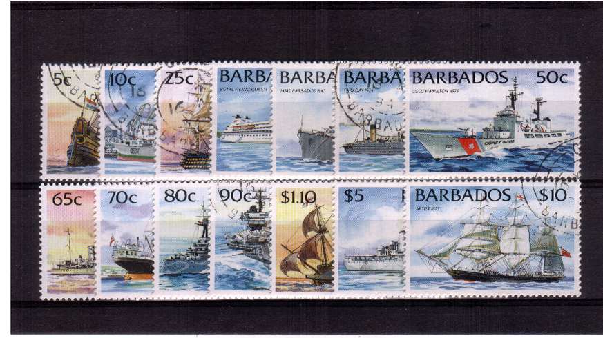 The ships set - without Imprint - set of fourtenn superb fine used
<br/><b>ZQB</b>