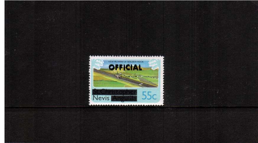 The ''OFFICIAL'' overprint on the 45c showing OVERPRINT DOUBLED superb unmounted mint.