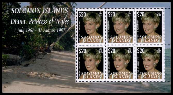 Diana Anniversary set of four in special sheetlets six superb unmounted mint.