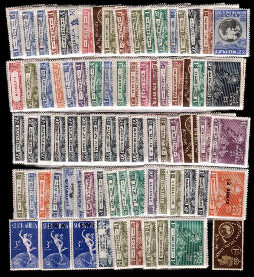 The Universal Postal Union complete omnibus set.<br/>78 sets - 310 stamps superb unmounted mint.