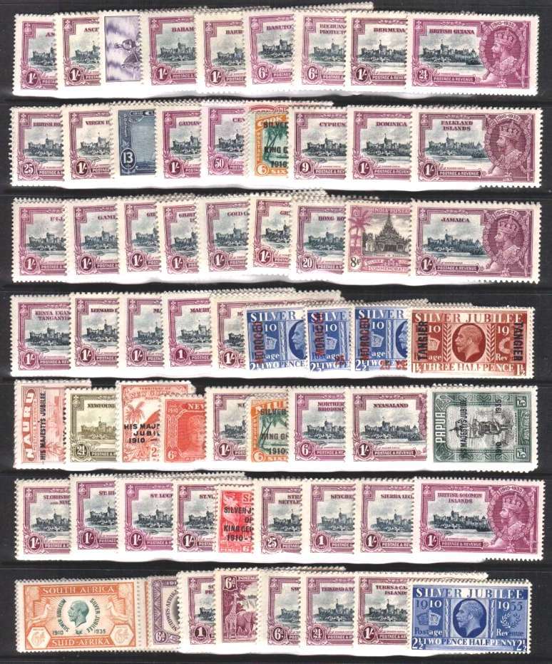The Silver Jubilee set of 249 stamp superb unmounted mint.<br/>Note the Egypt seal is NOT included in this set as most collectors<br/>consider it to be an ''extra'' to the omnibus.