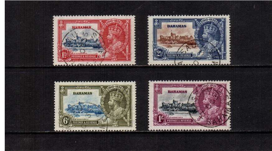 Silver Jubilee set of four superb fine used.
<br/><b>SEARCH CODE: 1935JUBILEE</b><br/><b>QMQ</b>