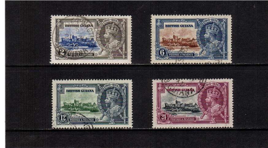 Silver Jubilee set of four superb fine used.
<br/><b>SEARCH CODE: 1935JUBILEE</b>