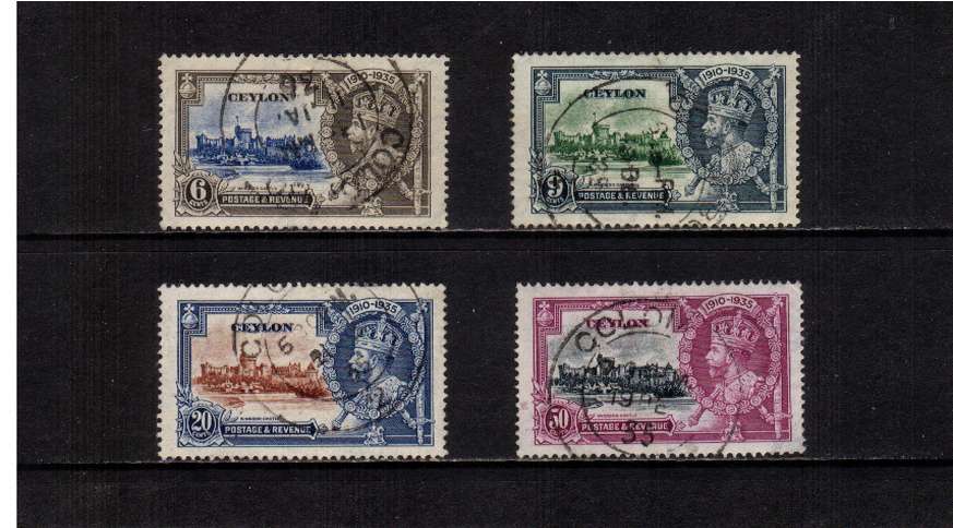 Silver Jubilee set of four superb fine used.
<br/><b>SEARCH CODE: 1935JUBILEE</b><br><b>ZKQ</b>