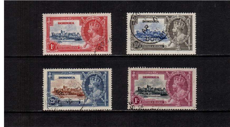 Silver Jubilee set of four superb fine used.
<br/><b>SEARCH CODE: 1935JUBILEE</b><br><b>ZHZ</b>