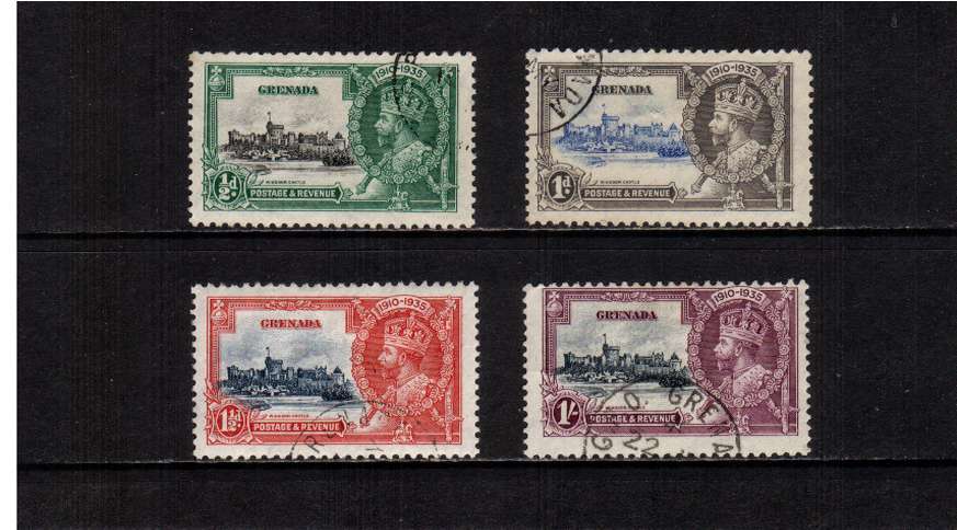 Silver Jubilee set of four superb fine used.
<br/><b>SEARCH CODE: 1935JUBILEE</b>