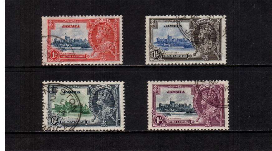 Silver Jubilee set of four superb fine used.
<br/><b>SEARCH CODE: 1935JUBILEE</b>