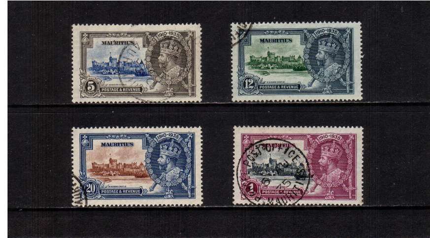 Silver Jubilee set of four superb fine used.
<br/><b>SEARCH CODE: 1935JUBILEE</b>