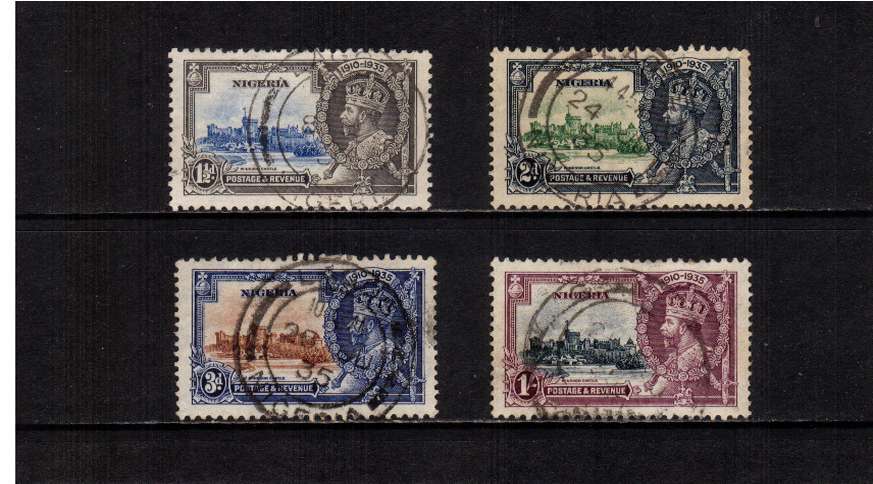 Silver Jubilee set of four superb fine used.
<br/><b>SEARCH CODE: 1935JUBILEE</b><br><b>ZKQ</b>