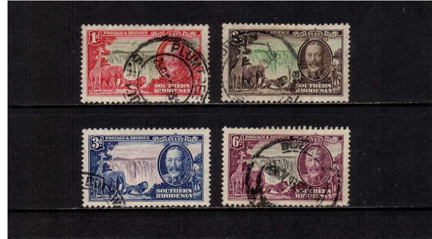 Silver Jubilee set of four superb fine used.
<br/><b>SEARCH CODE: 1935JUBILEE</b>