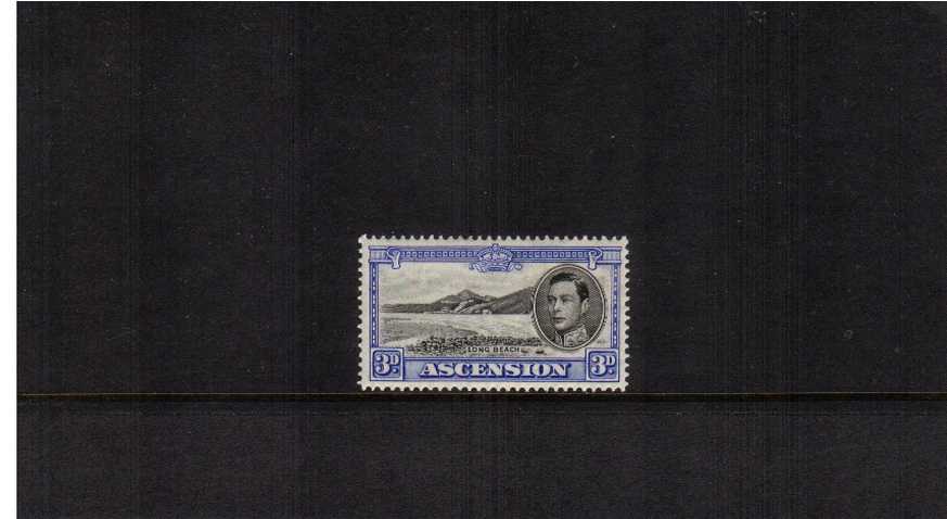 3d Black and Ultramarine<br/>
A superb unmounted mint single. Scarce stamp!<br/><b>BBD</b>