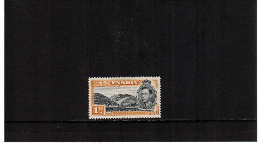 1d black and orange-yellow perforation 13� superb unmounted mint