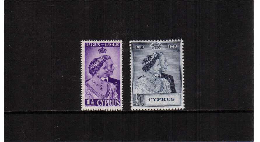 The 1948 Royal Silver Wedding set of two superb unmounted mint.<br/><b>SEARCH CODE: 1948RSW</b><br/><b>BBQ</b>