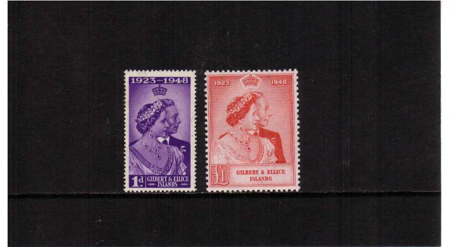 the 1948 Royal Silver Wedding set of two superb unmounted mint.<br/><b>SEARCH CODE: 1948RSW</b><br/><b>QPA</b>
