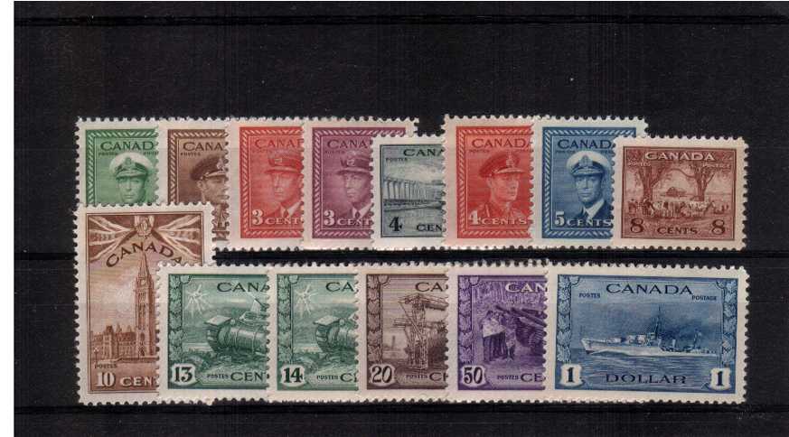 The ''War Effort'' set of fourteen superb unmounted mint.<br/><b>QJQ</b>
