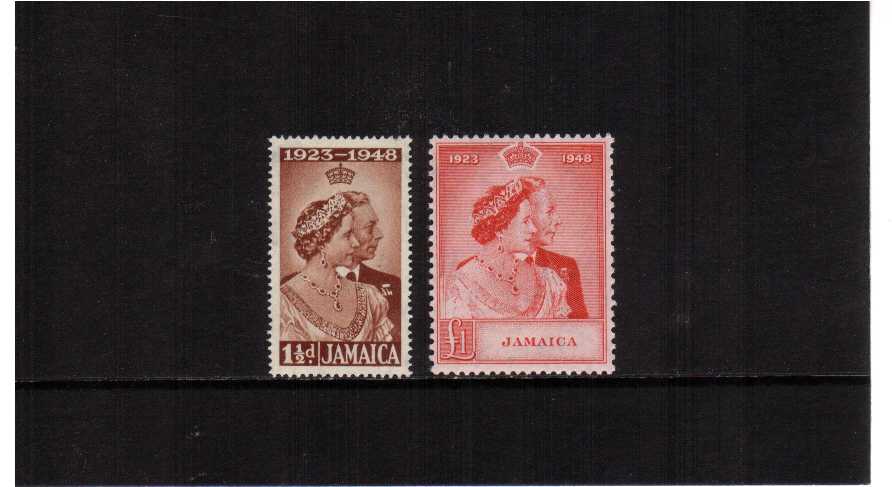 The 1948 Royal Silver Wedding set of two superb unmounted mint.<br/><b>SEARCH CODE: 1948RSW</b><br/><b>QQM</b>