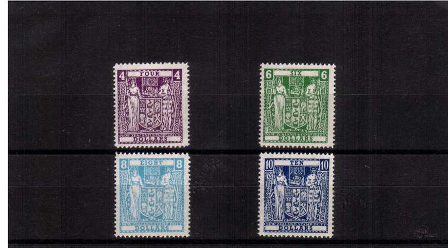 POSTAL FISCALS - A superb unmounted mint set of four with Line perforation
<br/><b>ZQK</b>