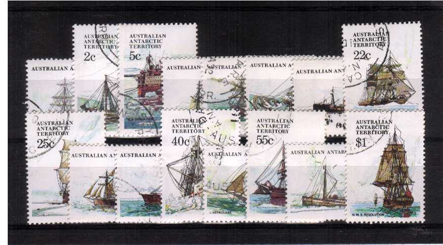 Ships - Set of sixteen superb fine used.
<br/><b>ZQK</b>