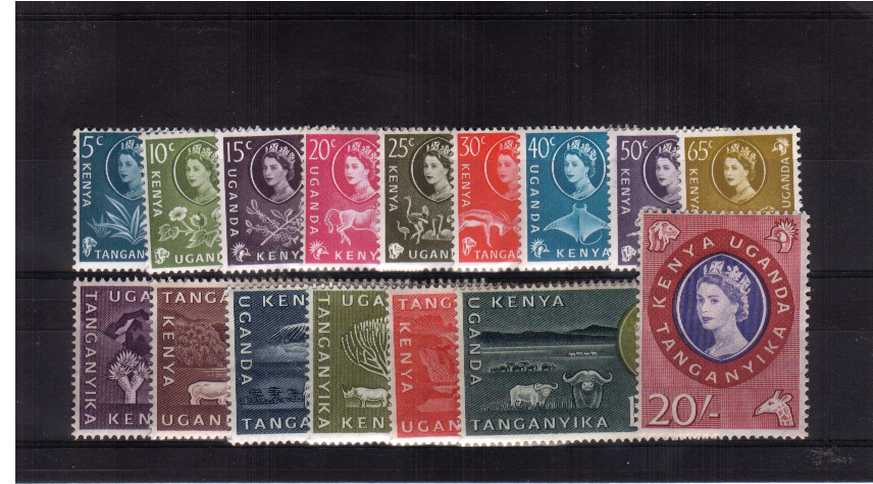 A very lightly mounted mint set of sixteen with many<br/>including the top value being unmounted!
<br><b>QQH</b>
